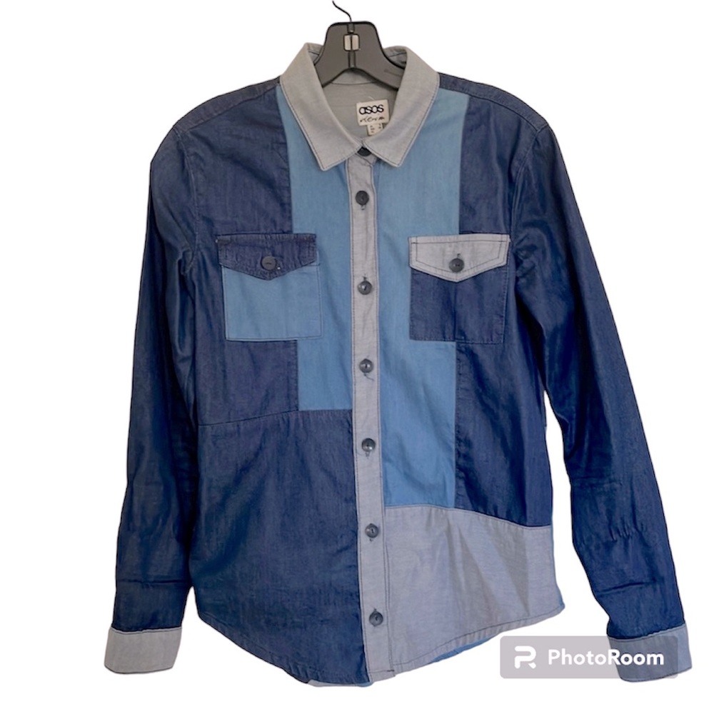 ASOS Patchwork Denim Shirt
